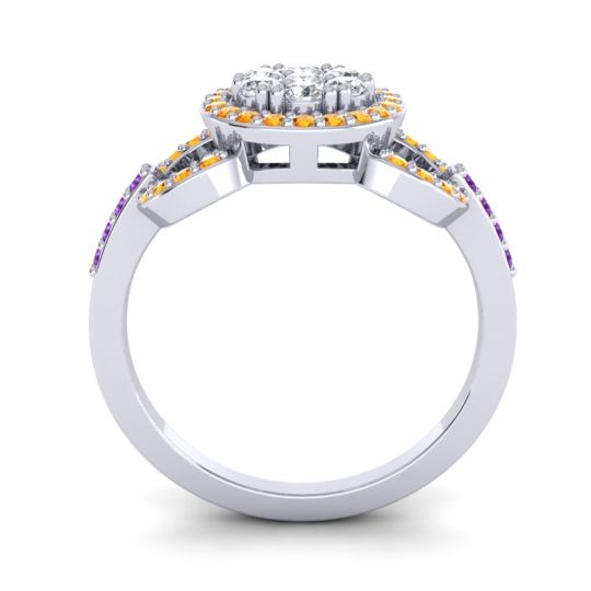 Statement Floral Pave Zirisa Ring