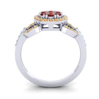 Statement Floral Pave Zirisa Ring