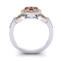 Statement Floral Pave Zirisa Ring