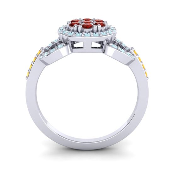 Statement Floral Pave Zirisa Ring