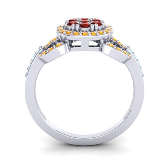 Statement Floral Pave Zirisa Ring