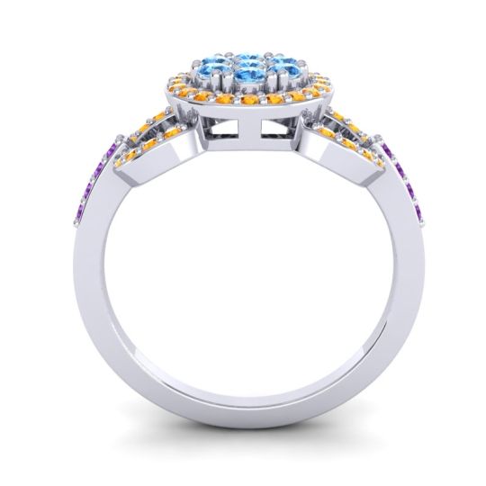 Statement Floral Pave Zirisa Ring