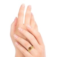 Statement Floral Pave Zirisa Ring