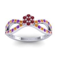 Petite Floral Gairi Ring