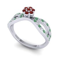 Petite Floral Gairi Ring