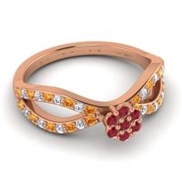 Petite Floral Gairi Ring