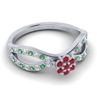 Petite Floral Gairi Ring