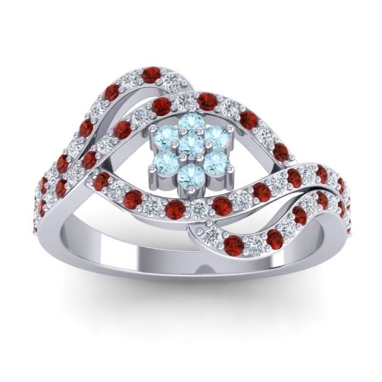 Statement Floral Pave Gahana Ring