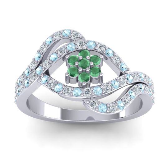 Statement Floral Pave Gahana Ring