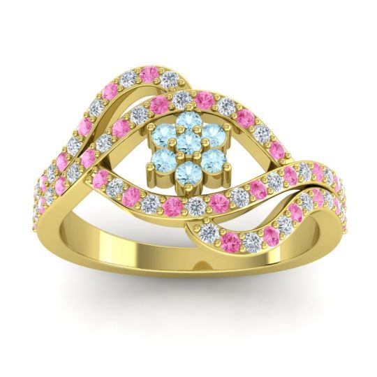 Statement Floral Pave Gahana Ring