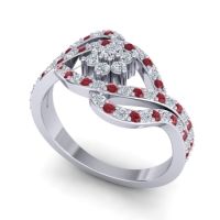 Statement Floral Pave Gahana Ring