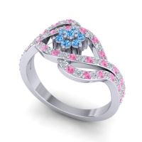 Statement Floral Pave Gahana Ring