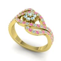 Statement Floral Pave Gahana Ring