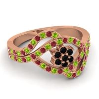 Statement Floral Pave Gahana Ring