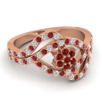 Statement Floral Pave Gahana Ring