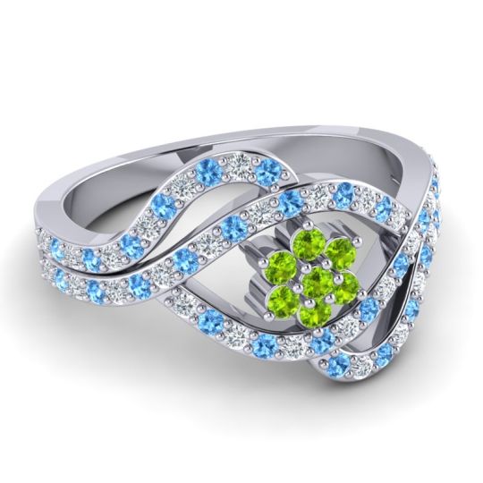Statement Floral Pave Gahana Ring