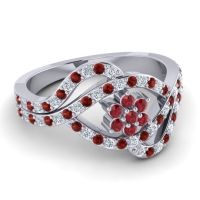 Statement Floral Pave Gahana Ring