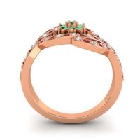 Statement Floral Pave Gahana Ring