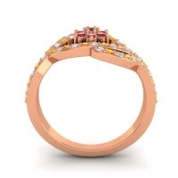 Statement Floral Pave Gahana Ring