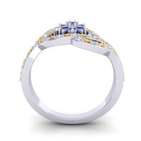 Statement Floral Pave Gahana Ring