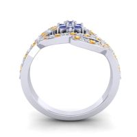 Statement Floral Pave Gahana Ring