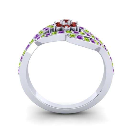 Statement Floral Pave Gahana Ring