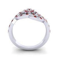 Statement Floral Pave Gahana Ring