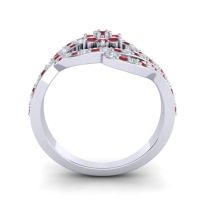 Statement Floral Pave Gahana Ring