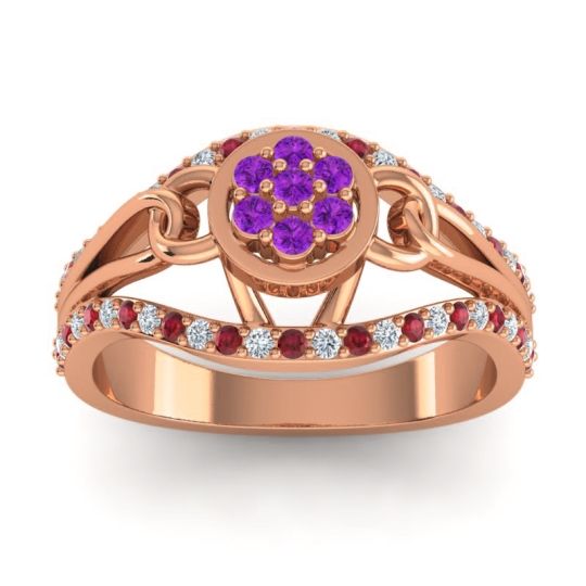 Statement Floral Pave Sata Ring