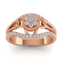 Statement Floral Pave Sata Ring