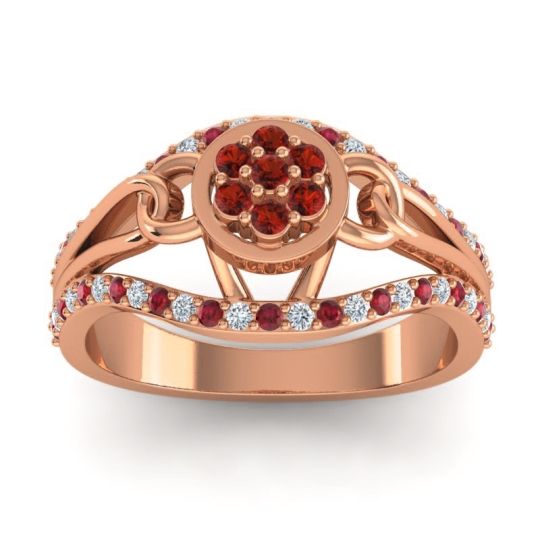Statement Floral Pave Sata Ring