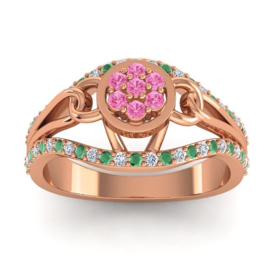 Statement Floral Pave Sata Ring
