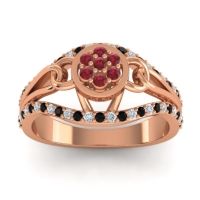 Statement Floral Pave Sata Ring
