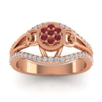 Statement Floral Pave Sata Ring