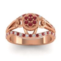 Statement Floral Pave Sata Ring