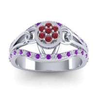 Statement Floral Pave Sata Ring