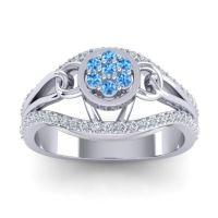 Statement Floral Pave Sata Ring