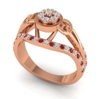 Statement Floral Pave Sata Ring