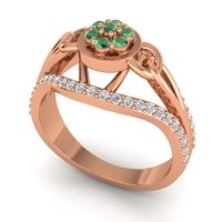 Statement Floral Pave Sata Ring