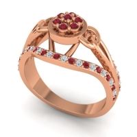 Statement Floral Pave Sata Ring