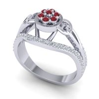 Statement Floral Pave Sata Ring