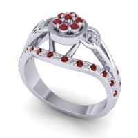 Statement Floral Pave Sata Ring