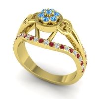 Statement Floral Pave Sata Ring