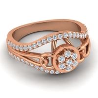 Statement Floral Pave Sata Ring