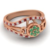 Statement Floral Pave Sata Ring
