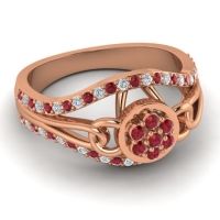 Statement Floral Pave Sata Ring