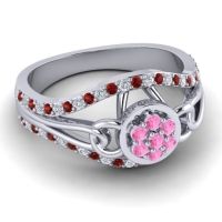 Statement Floral Pave Sata Ring