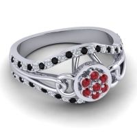 Statement Floral Pave Sata Ring