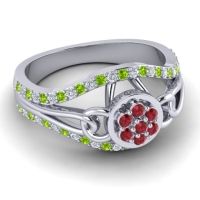 Statement Floral Pave Sata Ring