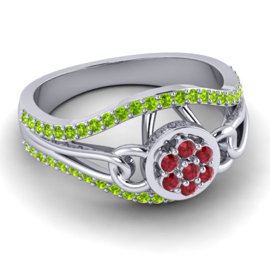 Statement Floral Pave Sata Ring